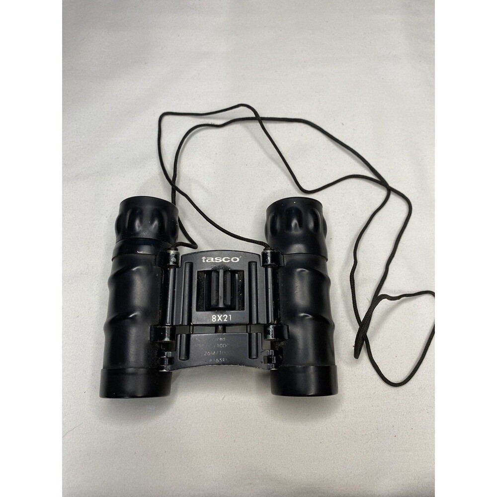 Tasco Small Compact Folding Binoculars Fully Coated Optic 8x21 129M/1000M #165RB